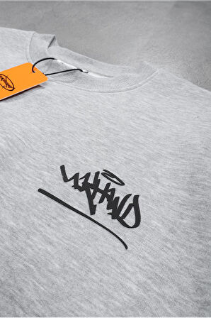 Grimelanj Classic logo Oversize Erkek Sweatshirt