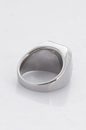 Kahverengi Taşlı Kare Erkek Yüzük