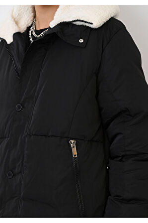 Siyah Erkek Parka Mont