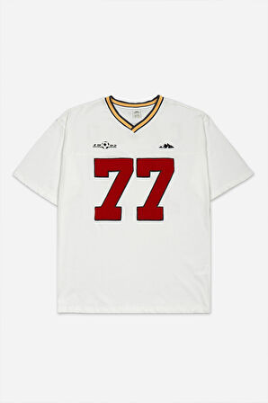 Ekru Cairo 77 Oversize Erkek Forma Tişört