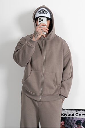Ukhwd Urban Taş Oversize Ceket Hoodie
