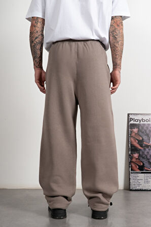Stoperli Taş Wide Leg Erkek Eşofman Altı