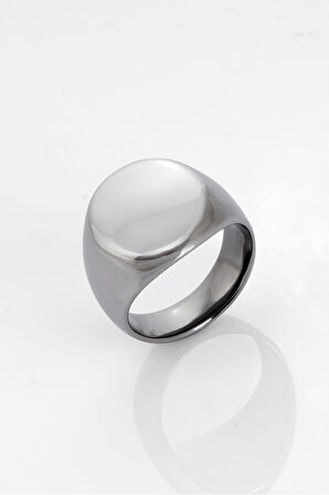 Silver Oval Erkek Yüzük