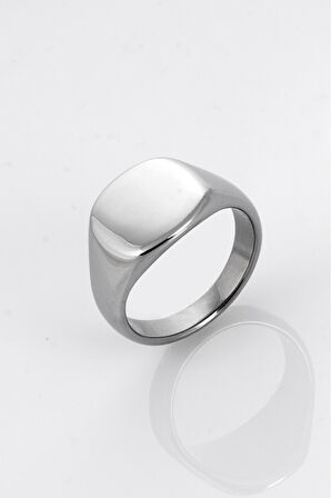 Silver Oval Erkek Yüzük