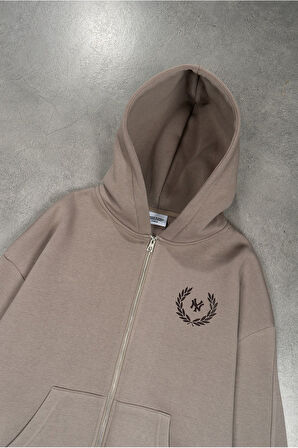UKHWD NY Taş Zip Hoodie Erkek Ceket