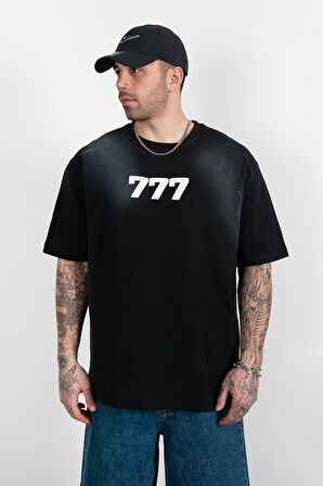 777 My Way Siyah Erkek Tişört TB2205SY