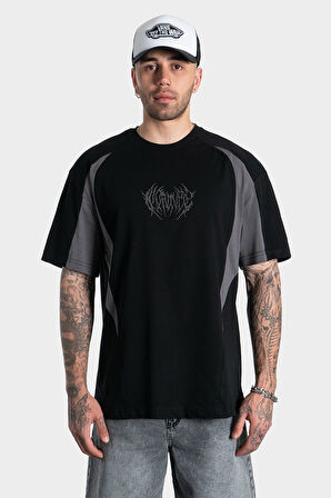 Reflective Brutal Retro Sports Oversize Erkek Tişört