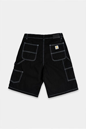 Siyah Carpenter Denim Jort Erkek Urban Şort