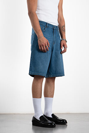 Mavi Baggy Denim Urban Jort Erkek Şort