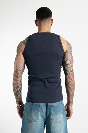 Lacivert Fitilli Erkek Atlet US4323LC