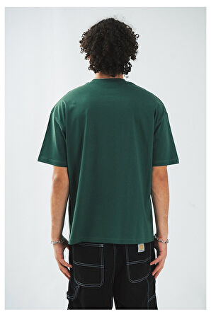 Essentials Amsterdam Oversize Yeşil Erkek Tişört