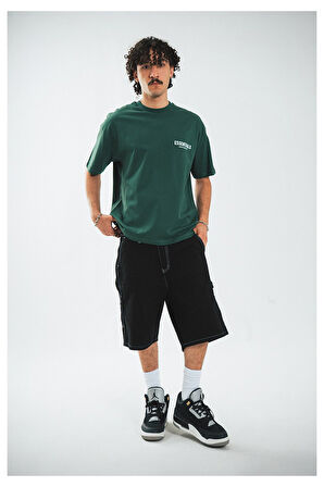 Essentials Amsterdam Oversize Yeşil Erkek Tişört
