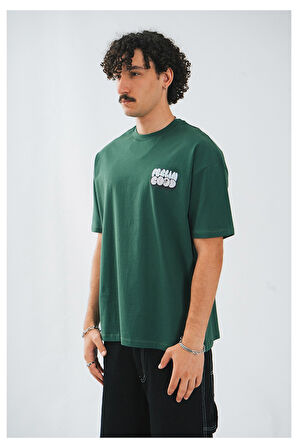 UKHWD Feelin Good Oversize Yeşil Erkek Tişört