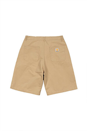 Bej Gabardin Baggy Jean Erkek Şort Jorts