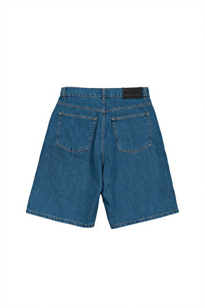 Koyu Mavi Baggy Denim Urban Jort Erkek Şort UK1450MVK