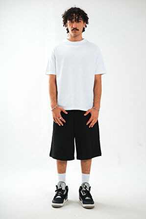 Minimal Urban Oversize Beyaz Erkek Tişört