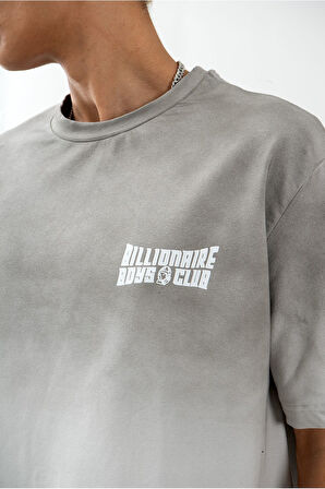 Billionaire Boys Club Washed Erkek Gri Oversize Tişört