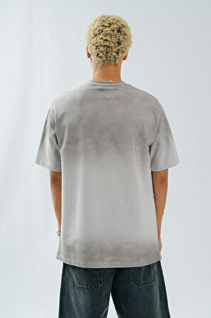 Billionaire Boys Club Washed Erkek Gri Oversize Tişört
