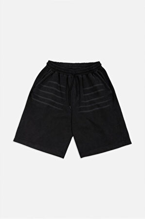 Urban Relaxed Siyah Erkek Şort