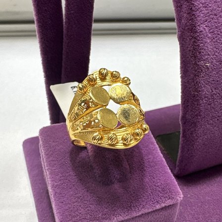 22 Ayar Altın Yüzük Dorikalı Modern Tasarım 6.10gr Kadın Hediye