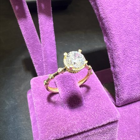 14 Ayar Altın Yüzük lotus 2.15gr 17 Numara Kadın Hediye