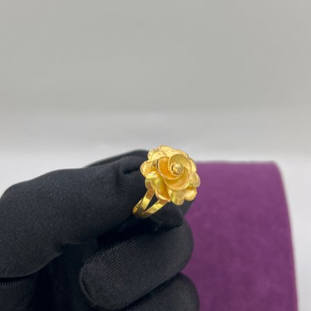 22 Ayar Altın Yüzük Güllü Dorika 5.39gr 19 Kadın Hediye