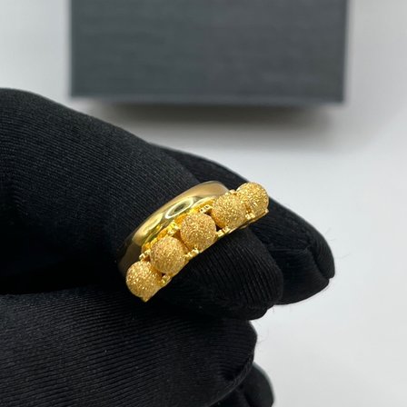 Paksoy 22 Ayar Altın Yüzük 5 Toplu Dorika Model 5.63 Gram 18 Numara