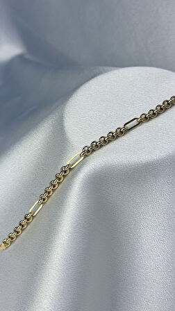 Altın Halka Zincir Bileklik