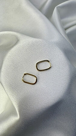 Ataç Model Taşlı Altın Küpe