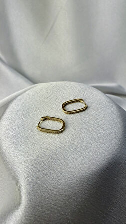 Ataç Model Taşlı Altın Küpe