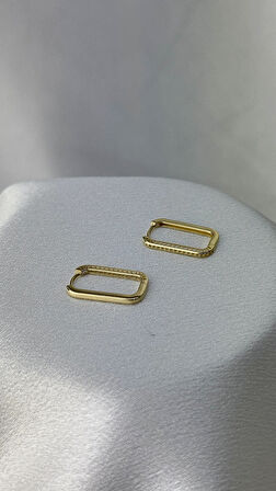 Kalın Ataç Model Altın Küpe