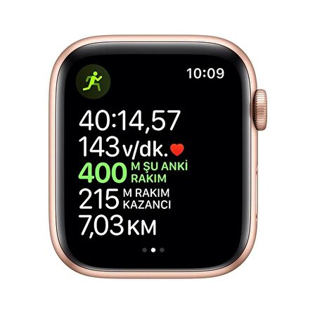 Apple Watch Seri 5 44mm (GPS) Alüminyum Kasa Altın - Yenilio Outlet - B Kalite - MWVE2TU/A
