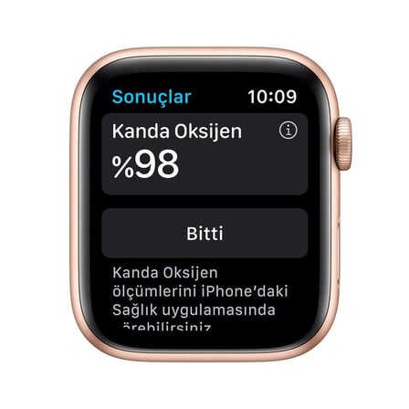 Apple Watch Seri 6 44mm (GPS) Alüminyum Kasa Altın - Yenilio Yenilisi - A Kalite - M00E3TU/A