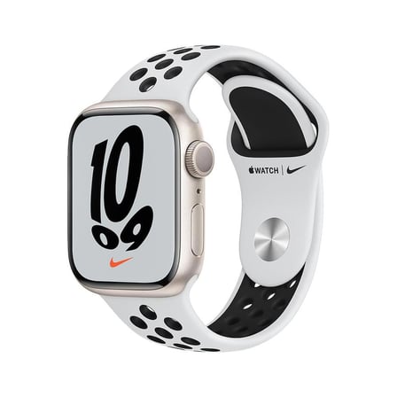 Apple Watch Seri 7 Nike+ 41mm (GPS) Alüminyum Kasa Yıldız Işığı - Yenilio Outlet - B Kalite - MKN33TU/A