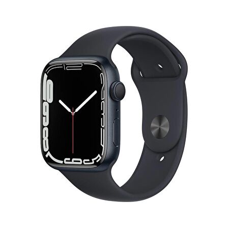 Apple Watch Seri 7 45mm (GPS) Alüminyum Kasa Gece Yarısı - Yenilio Yenilisi - A Kalite - MKN53TU/A
