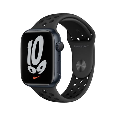 Apple Watch Seri 7 Nike+ 45mm (GPS) Alüminyum Kasa Gece Yarısı - Yenilio Outlet - B Kalite - MKNC3TU/A