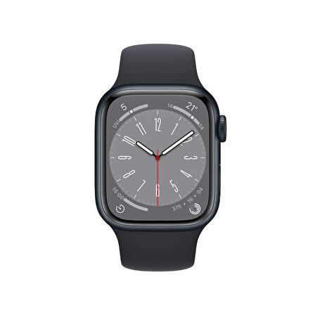 Apple Watch Seri 8 45mm (GPS) Alüminyum Kasa Gece Yarısı - Yenilio Outlet - MNP13TU/A