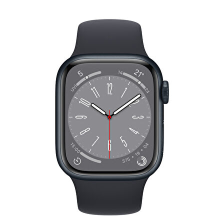 Apple Watch Seri 8 41mm (GPS) Alüminyum Kasa Gece Yarısı MNP53TU/A - Yenilio Outlet