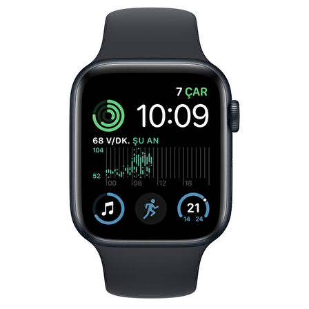 Apple Watch SE 44mm (2.Nesil) (GPS) Alüminyum Kasa Gece Yarısı MNK03TU/A - Yenilio Yenisi