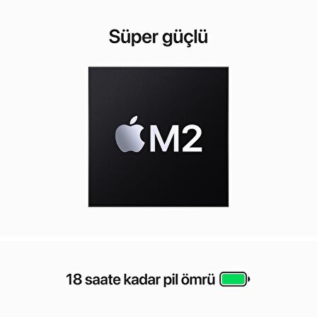 MacBook Air (15 inç, M2, 2023) M2 8CPU 10GPU 8 GB 512 GB Gümüş MQKT3TU/A - Yenilio Yenilisi - A Kalite