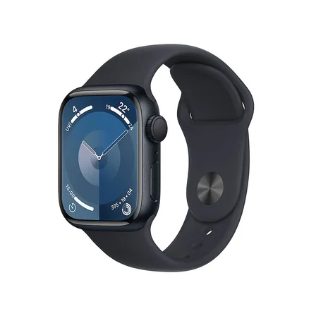 Apple Watch Seri 9 (GPS) 41 mm Gece Yarısı Alüminyum Kasa ve Gece Yarısı Spor Kordon M/L MR8X3TU/A - Yenilio Yenisi