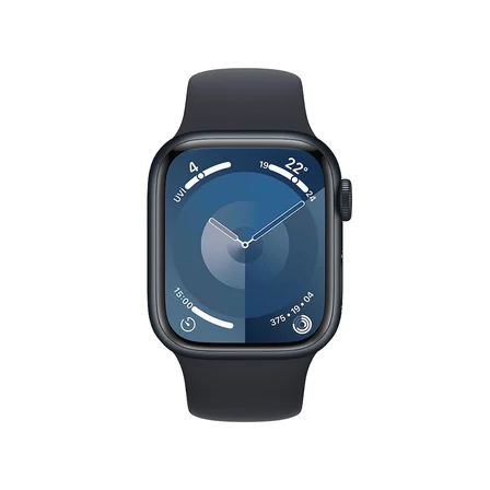 Apple Watch Seri 9 (GPS) 41 mm Gece Yarısı Alüminyum Kasa ve Gece Yarısı Spor Kordon M/L MR8X3TU/A - Yenilio Yenisi