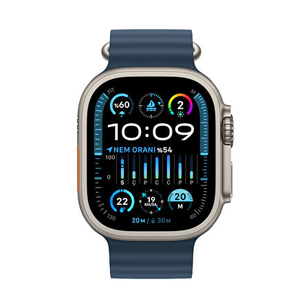 Apple Watch Ultra 2 49mm (GPS + Cellular) Titanyum Kasa Doğal Titanyum MREG3TU/A - Yenilio Yenisi