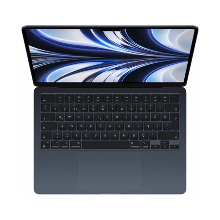MacBook Air (M2, 2022) Apple M2 8 CPU 8 GPU 16 GB Ram 256 GB SSD Gece Yarısı MC7X4TU/A - B Kalite