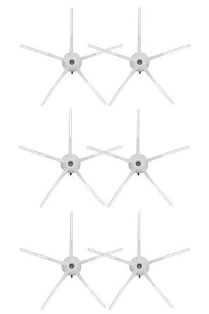 Roborock Q7 Max Uyumlu 6 Adet Beyaz Yan Fırça