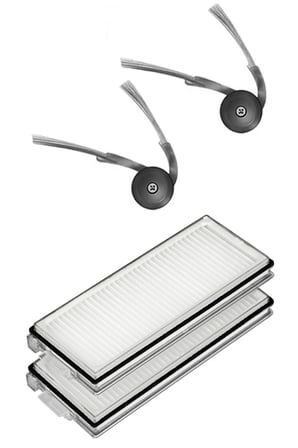 Roborock QRevo L Uyumlu 2 Adet Hepa Filtre 2 Adet Yan Fırça