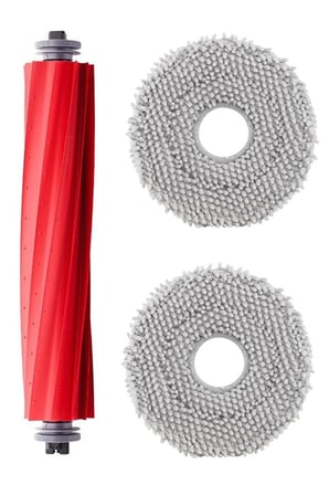 Roborock QRevo S Uyumlu 1 Adet Ana Fırça 2 Adet Mop Fiber Paspas