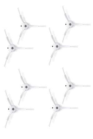 Roborock QRevo Plus Uyumlu 8 Adet Beyaz Yan Fırça