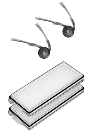 Roborock QRevo Curv Uyumlu 2 Adet Hepa Filtre 2 Adet Yan Fırça