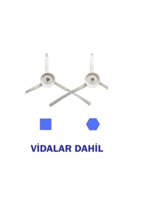 Tefal RG7447 X-Plorer 60 Uyumlu 2 Adet Yan Fırça 2 Adet Mop Fiber Paspas